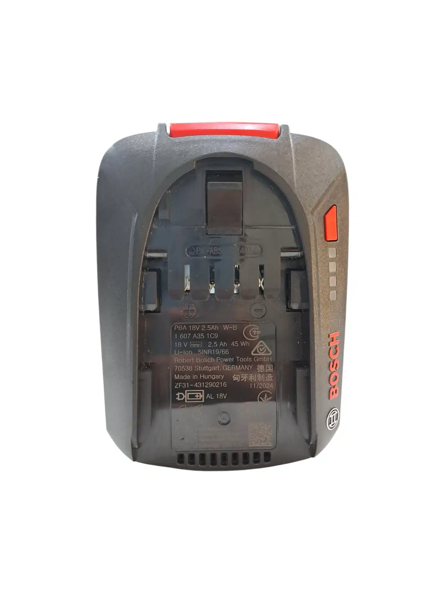 Bosch Starter Set Batería PBA 18V 2.5Ah + Cargador AL 1600 A02 625 - Imagen 3