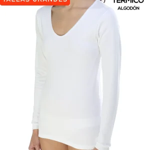 9816b CAMISETA MANGA LARGA AFELPADA TÉRMICA