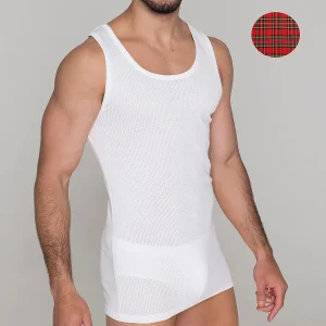 5287 CAMISETA TIRANTES CALADA HILO DE ESCOCIA