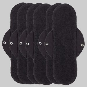 1600N PACK 6 UNIDADES SALVASLIPS DE ALGODÓN NEGRO