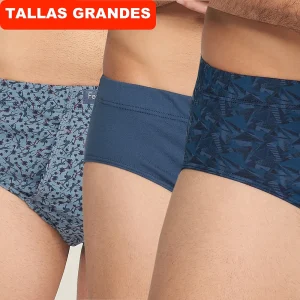 419b PACK 3 SLIPS ABIERTOS. 2 ESTAMPADOS Y 1 LISO