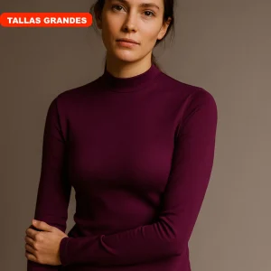 7997b CAMISETA SEMICISNE MANGA LARGA