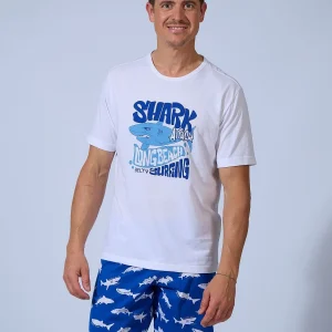 PIJAMA HOMBRE CORTO TIBURONES