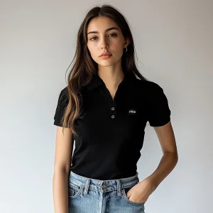 7875 POLO PIQUÉ CON PUÑO Y CORCHETES