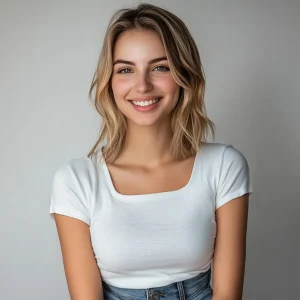 7824 CAMISETA MANGA CORTA CUELLO CUADRADO