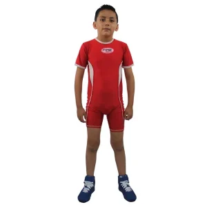Butarga Infantil Fire Sports con manga para Halterofilia Unisex Rojo