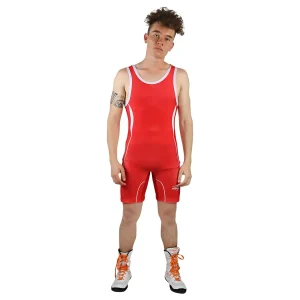 Butarga, leotardo o maillot Juvenil/Adulto de Lucha o Wrestling kids Singlet Rojo
