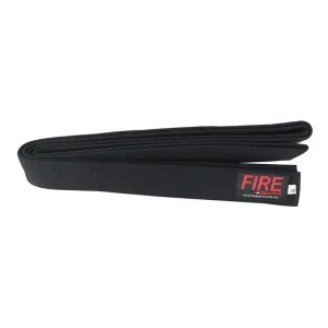 Cinta de grado Fire Sports para Judo Negro