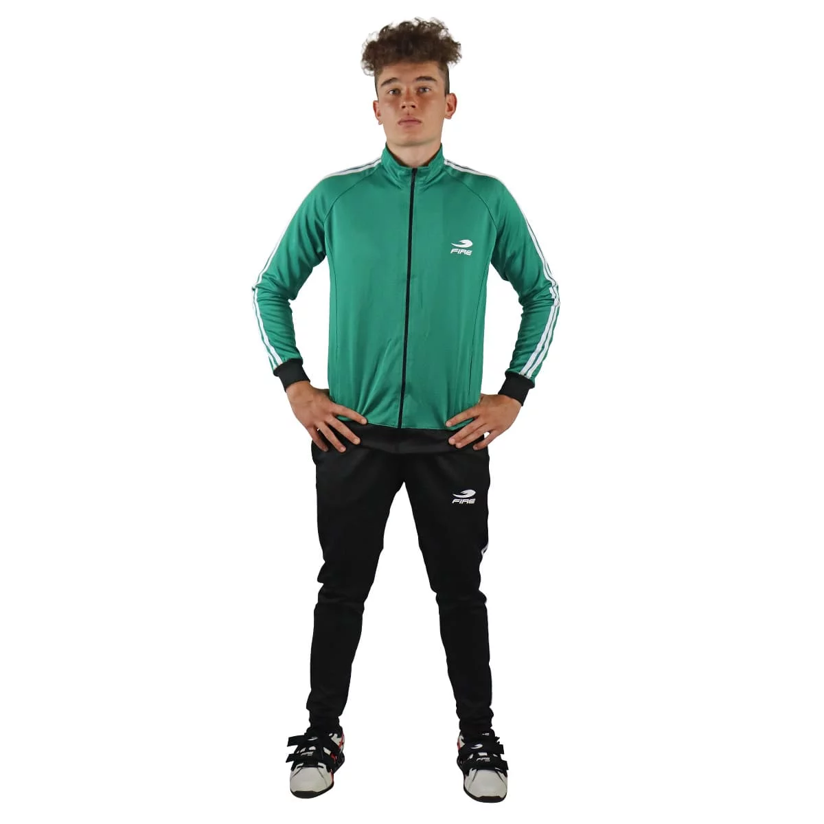 Conjunto Deportivo Fire Sports Pants Varonil M3 Verde/Negro - Imagen 2