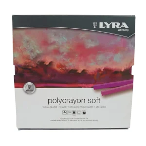 Lyra Polycrayon Soft Estuche 24 Tizas Pastel Desprecintado