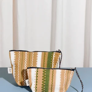 Neceser/estuche alpujarra marrón y verde