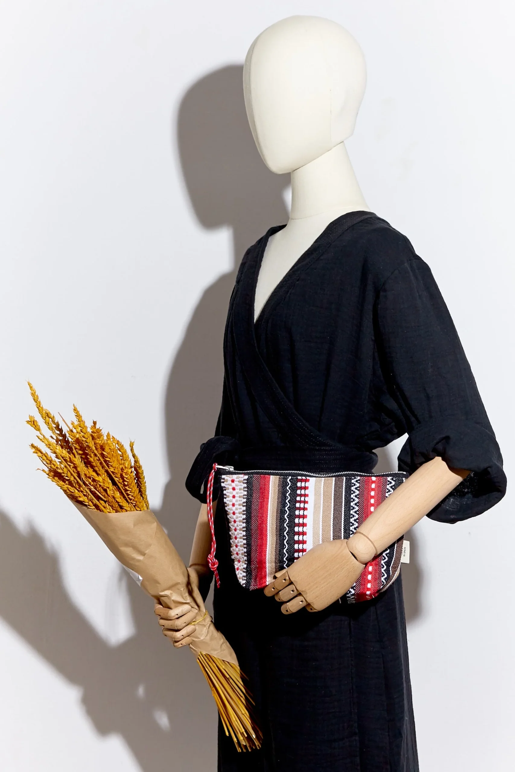 Neceser/estuche tejido manchego rojo - Imagen 6