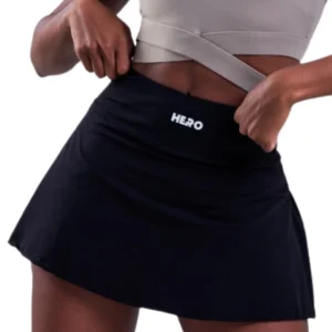 FALDA PLISADA LINEA HERO NEGRO