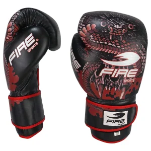 Par de Guantes de PIEL Fire Sports (M2) Diseño Serpiente para entrenamiento