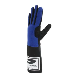 Guante de Esgrima Zurdo Fire Sports para 3 armas lavable Azul/Negro