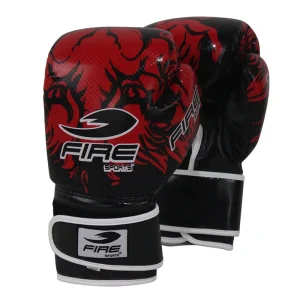 Par de Guantes PVC Fire Sports (M2) Diseño Tigre para entrenar Box