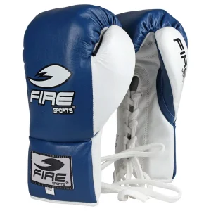 Par de Guantes PROFESIONALES Fire Sports de Piel Azul
