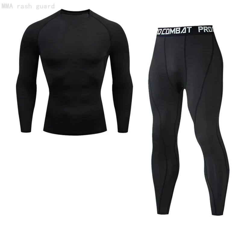 MMA RASH GUARD Sports Base Layer Shirt and Pants - Imagen 3
