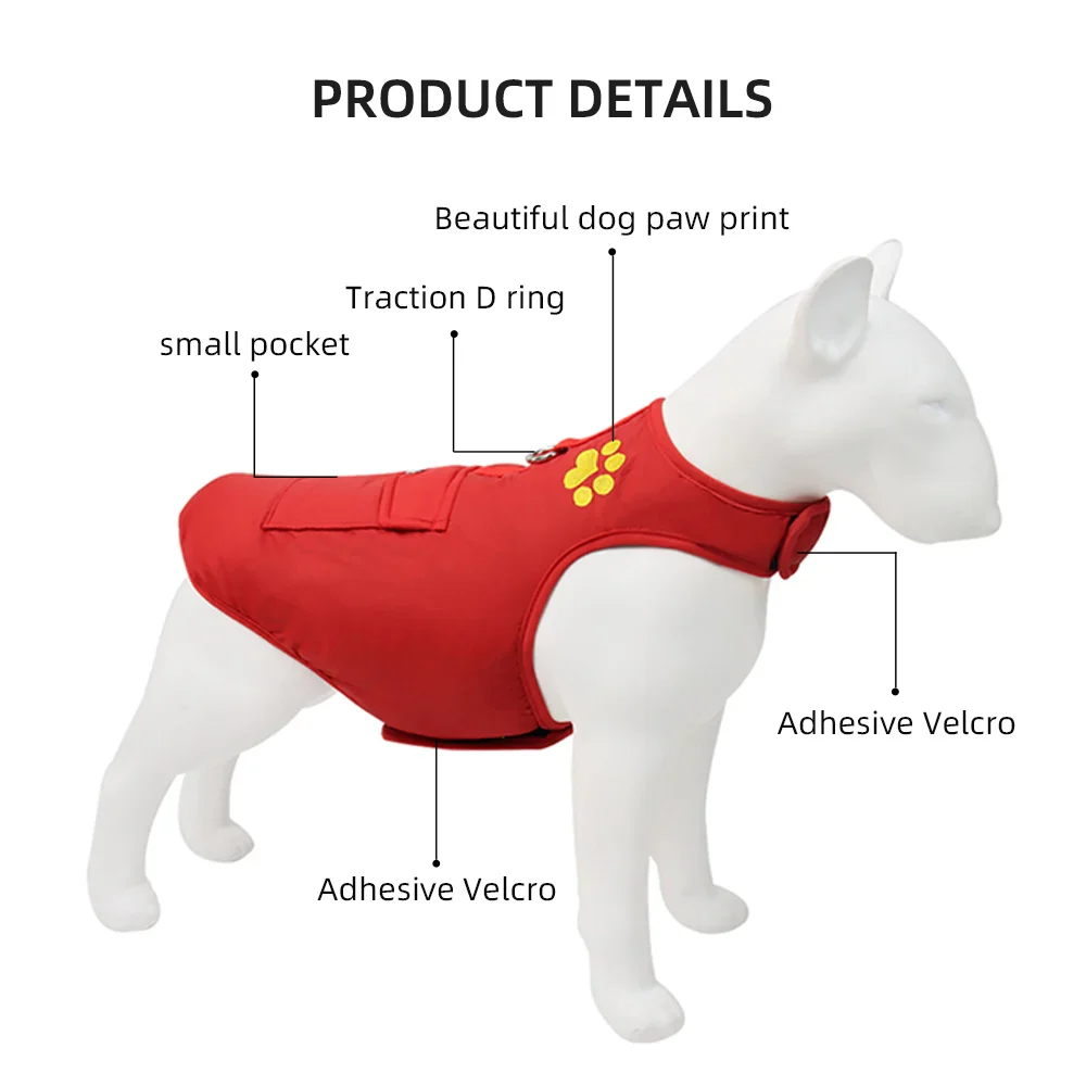 KAUZPET Windproof Dog Coat - Imagen 9