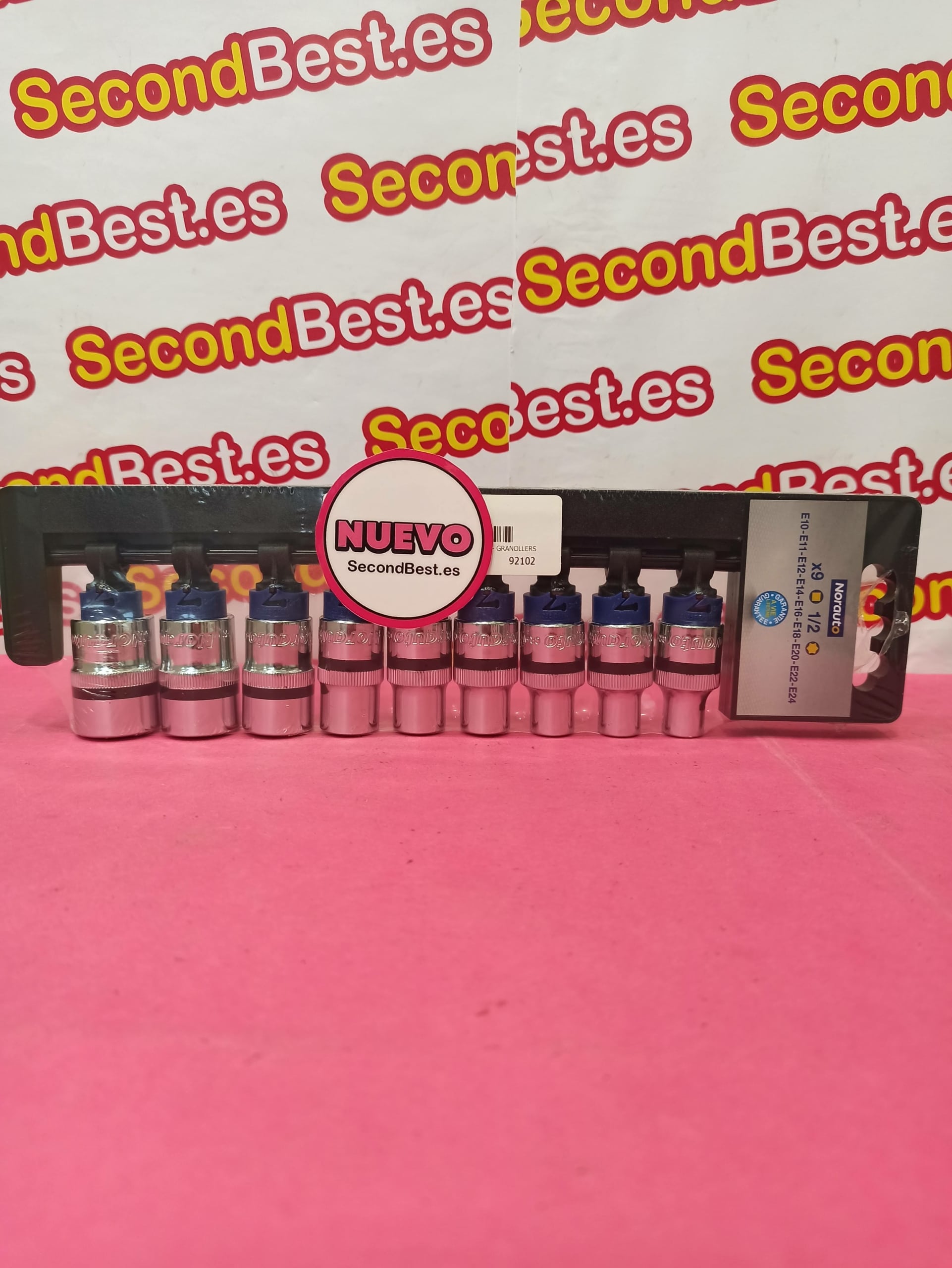 Caja herramientas Norauto 9 Vasos 1/2 Nuevo - Imagen 2