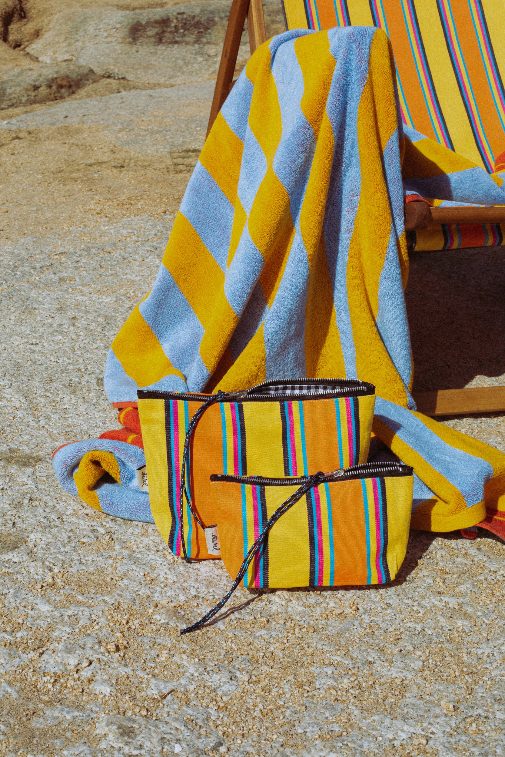 Neceser/estuche lona hamaca amarillo - Imagen 8