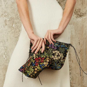 Neceser/estuche tejido jacquard flores margaritas