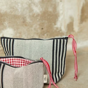 Neceser/estuche sarga de burgos negro