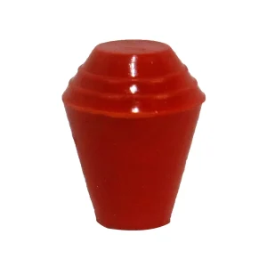 Punta de caucho Fire Sports para florete de esgrima color rojo