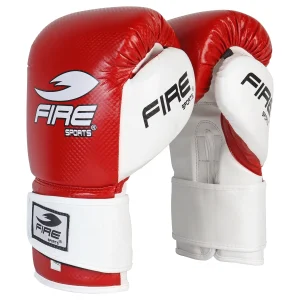 Par de Guantes de PVC Fire Sports para Entrenamiento Rojo