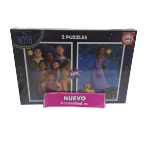 From the Movie Disney Wish Set de 2 Puzzles de 100 Piezas Nuevo