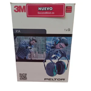 3M Peltor X1A Protector de Orejas Auditivo Talla SML Negra/Verde