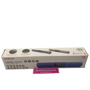 Altavoz Inalámbrico con Reloj Digital Axsom Sound Tictac Color Azul