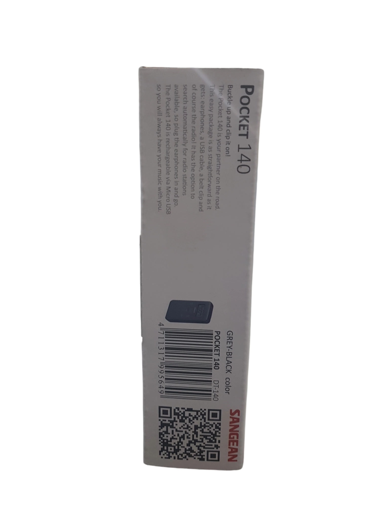 Sangean Radio Pocket DT-140 Radio Portátil Negro - Imagen 3