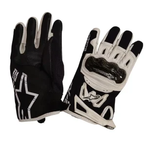 Alpinestars Stella SMX-2 Air Carbon v2 | Talla M – Mujer | Negro Blanco Guantes de moto