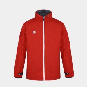 Chaqueta cortavientos color rojo