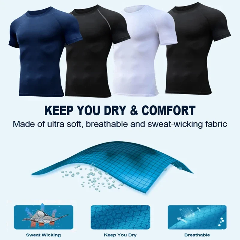 PONGHIJO Short Sleeve Thermal Base Layer - Imagen 5