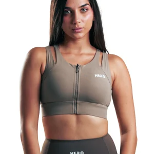 TOP ZIPPER TWO STRAPS HERO MARRON